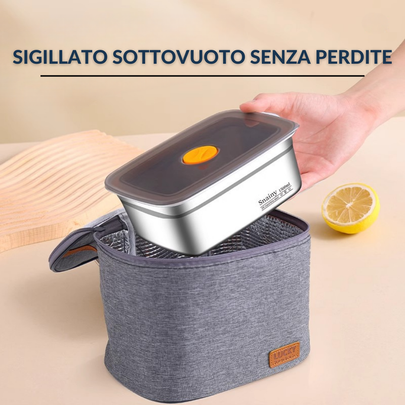 Contenitore per la Conservazione Sottovuoto in Acciaio Inox 316 Antibatterico