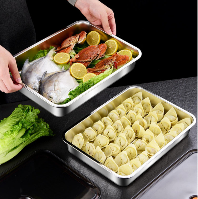 3Pcs/Set Scatole Contenitore Per Alimenti Sottovuoto In Acciaio Inox Di Alta Qualità Con Coperchio Di Aspirazione A Prova Di Perdite