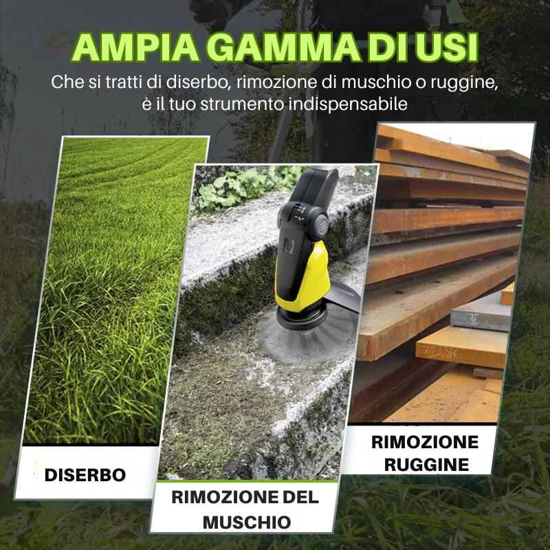 Testa per tosaerba in acciaio