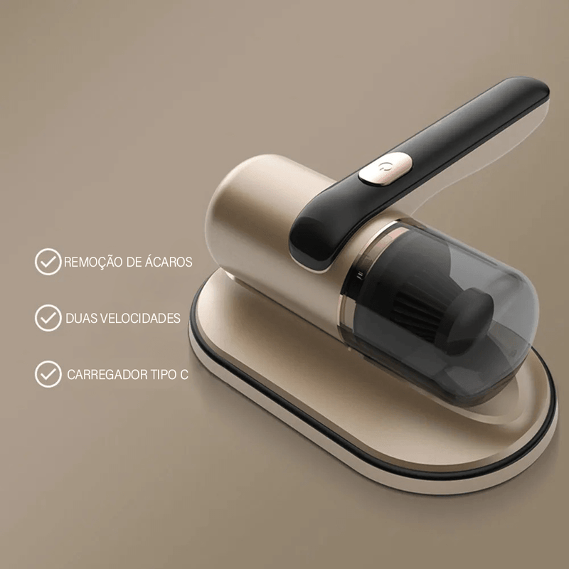 Aspirador Ácaros colchão Portátil com Luz UV - UltraClean UV® - ALTA POTÊNCIA E EFICIÊNCIA